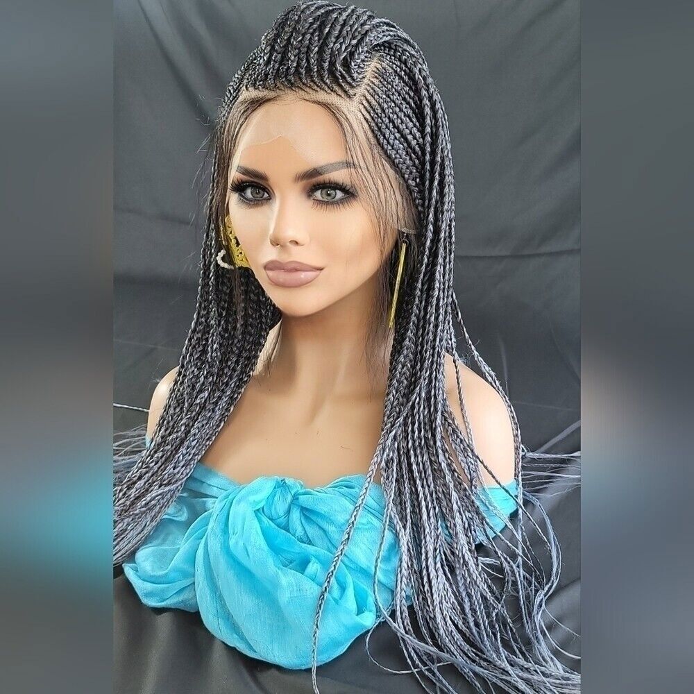 Braided wig 100% handmade, ombre wig, NWT exotic colors absolutely gorgeous - Picture 3 of 15
